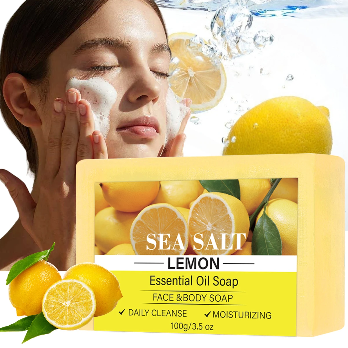 

Очищающий батончик с лимонной морской солью — восстанавливающая свежесть, нежная очистка и ощущение шелковистой кожи при утрое