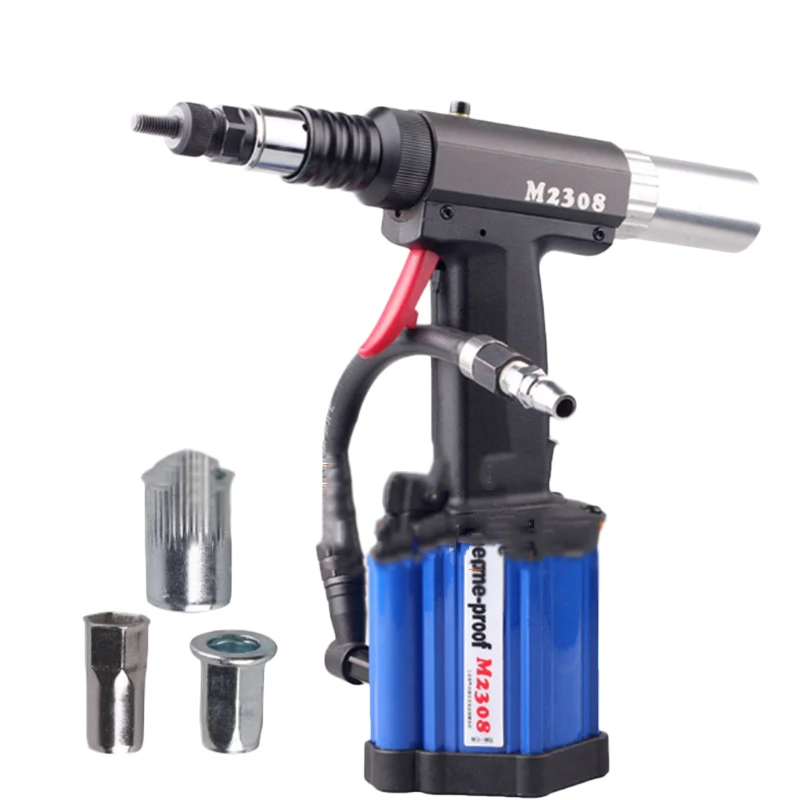 Automatic Pneumatic Riveting Nut Gun M2308 Hand-held Pneumatic Riveting Nut Gun M3-M8 Pneumatic Pull Rivet Gun Tool