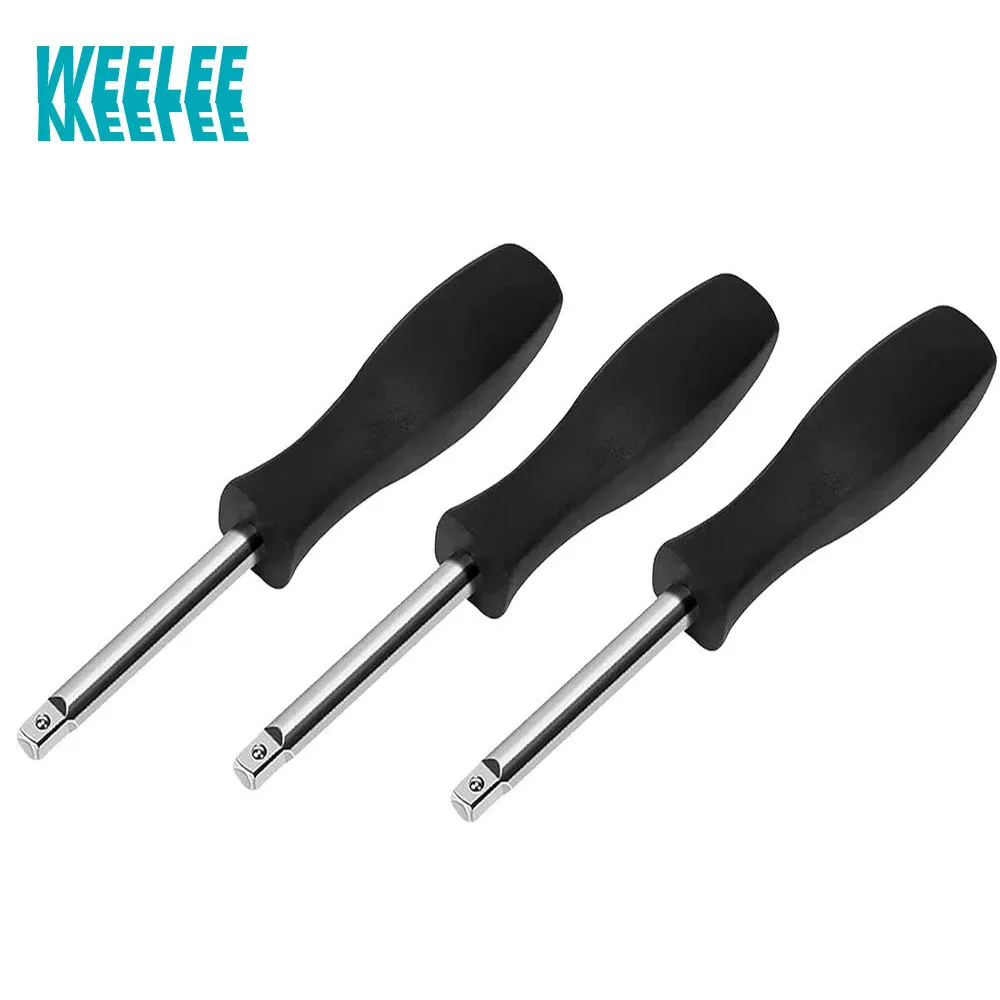 1/4 Dual-purpose 6.3mm Bottom Hole Connection Handle Small Square Rod Spinner Connected Small Flying Ratchet Wrenches Slide