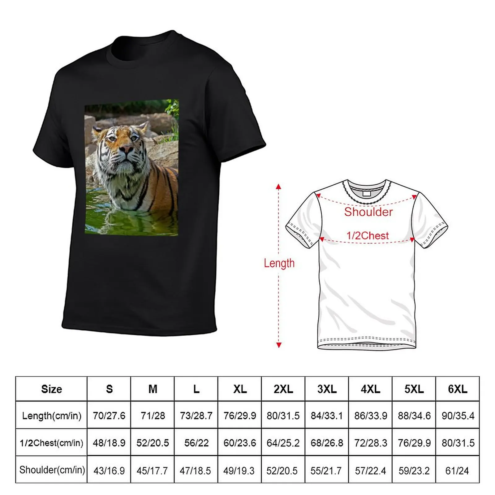 Majestic swimming tigress T-Shirt aesthetic clothes plus size clothes custom shirt black t shirts for men