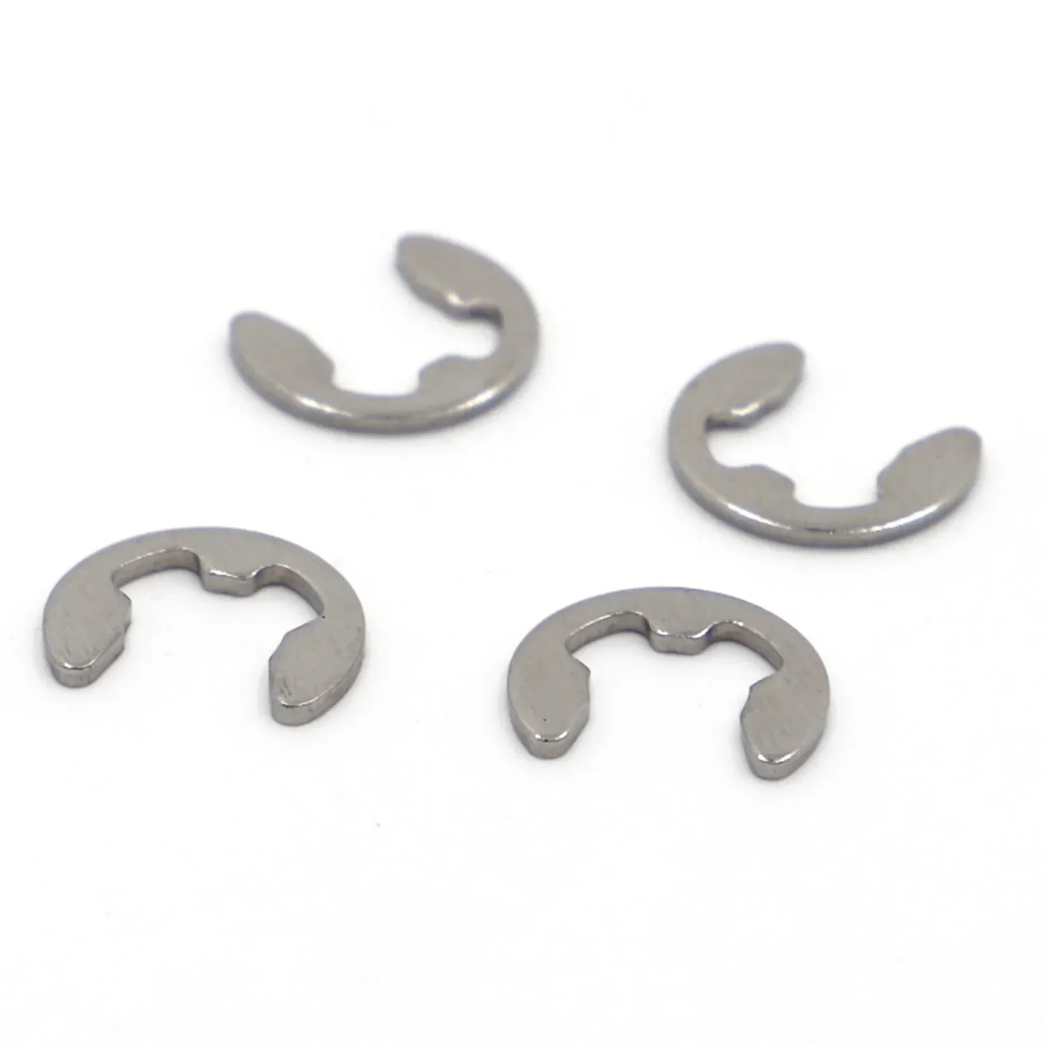 10-100pcs M1.2 M1.5 M2 M3 M3.5 M4 M5 M6 M7 M8 to M12 304 Stainless Steel E Clip Circlip Retaining Ring Washer for Shaft Fastener