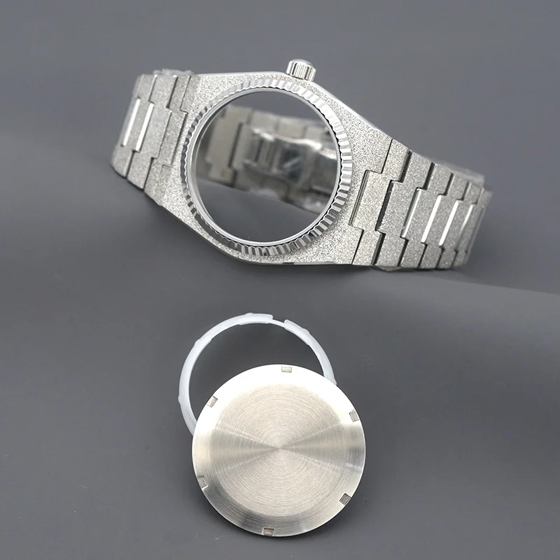 Nail Sand Finished 40mm Diver Watch Case 28.5mm Dial Sapphire Crystal Mod Housing For NH34 NH35 NH36 Automatic Movement