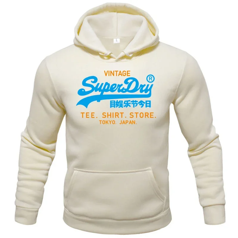 2024 New Autumn/Winter digital print trend brand Men\'s hoodie sweatshirt Long sleeve hooded jumper Hip Hop street wear