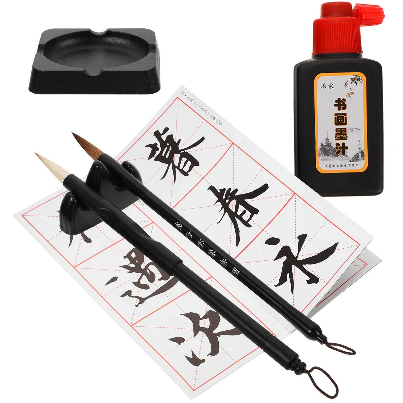 

1 set 1 Premium Calligraphy Set For Beginners Chinese Art Supplies Japanese Brush Kit Writing Tool Learn Calligraphy Gift s
