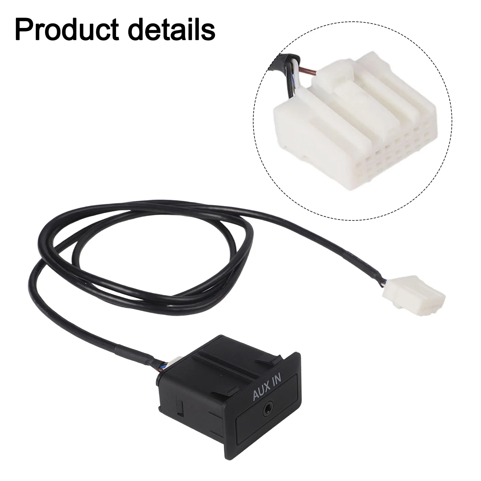 For Mazda 6 2006-2011 16Pin Cable Interface In-car Entertainment Black Aux Adaptor Cable 150CM Cable Size For Mazda