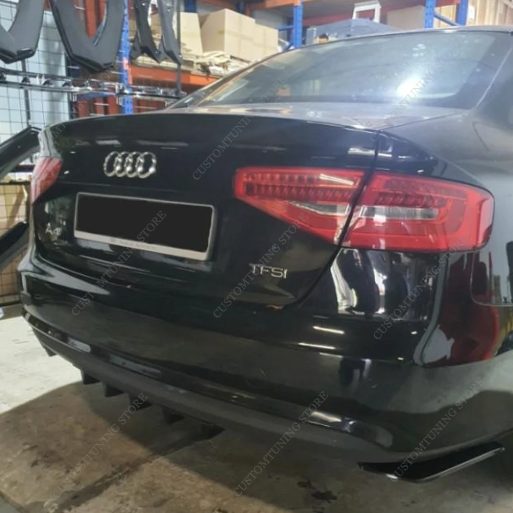 Dla AUDI A4 B8 8K rozdzielacz boczny dyfuzor tylnego zderzaka A4 B8 TFSI TDI 2008-2011 przed liftingiem dyfuzor tylnego zderzaka stroje body — zdjęcie 3
