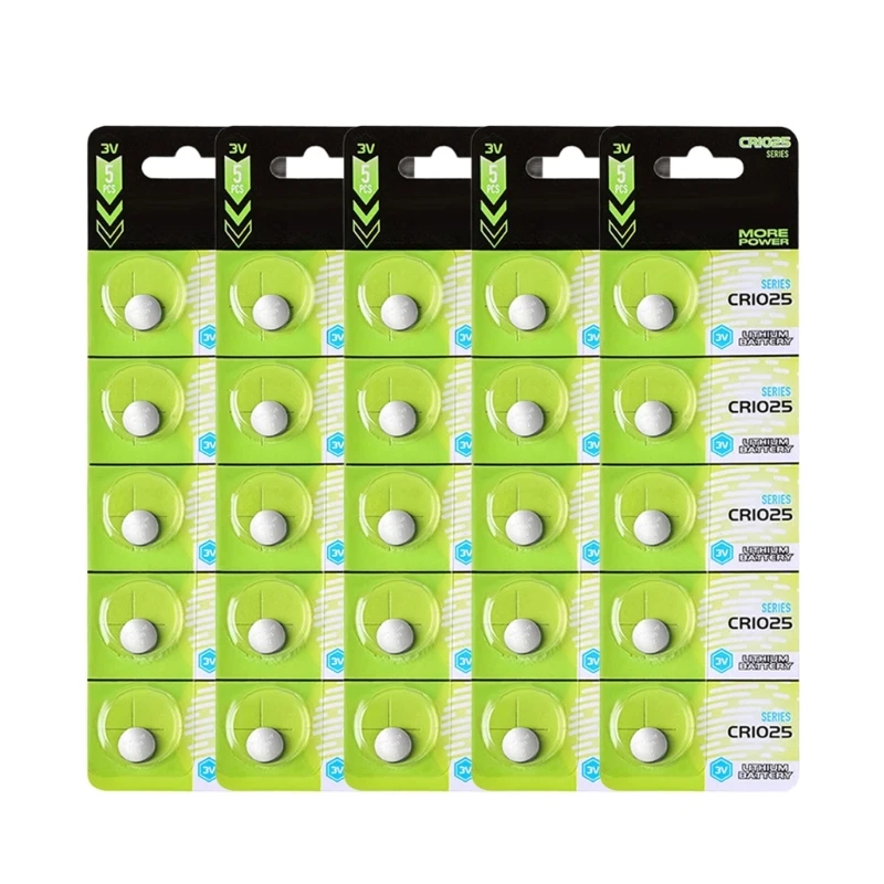 2-90PCS CR1025 Lithium Batteries Reliable Power Sources CR1025 Battery For Hearing Aids Cameras Remote Controls Electronics