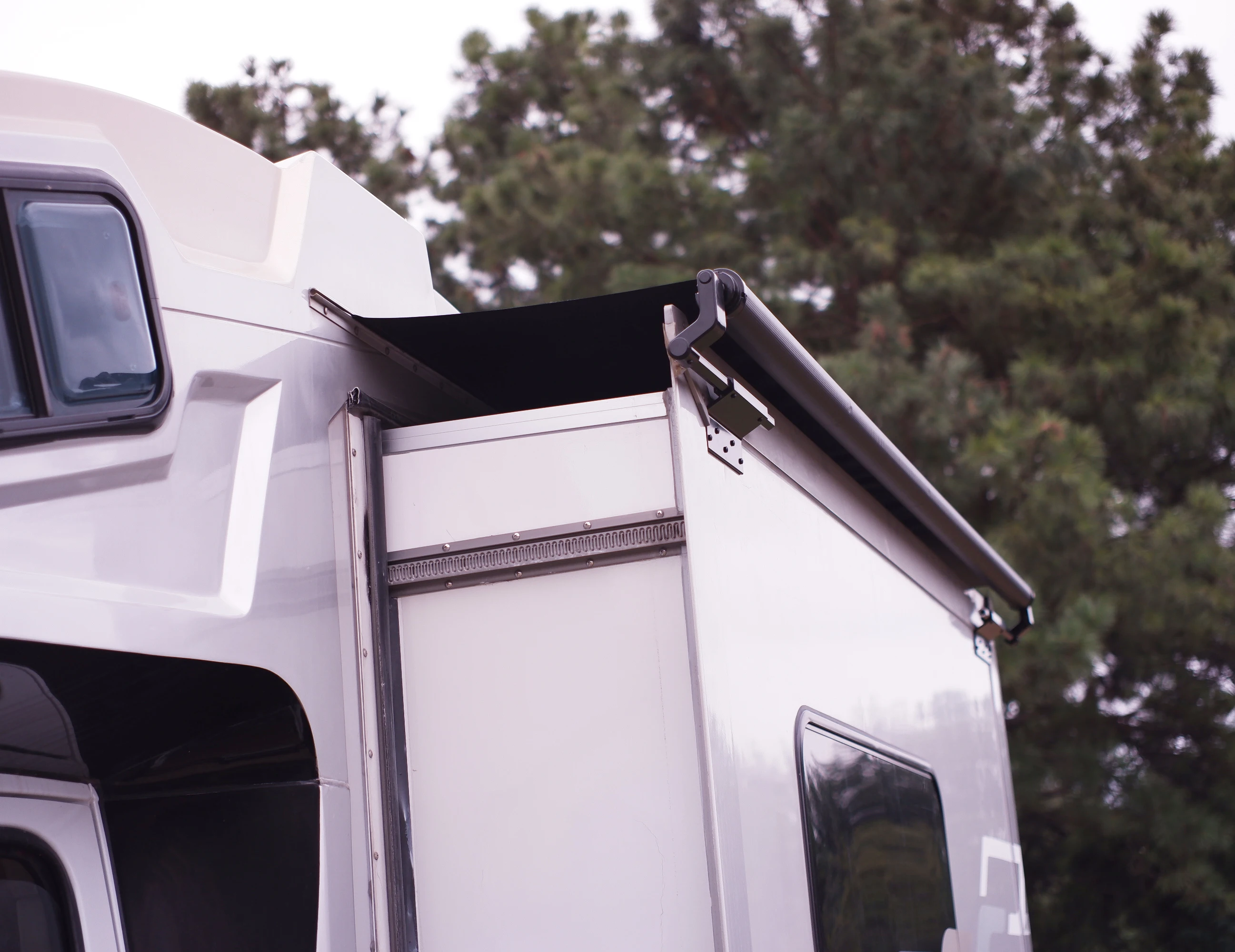 Full Cassette RV Slide-Out Awning for Motorhome Caravan Durable Waterproof Topper Shade,Custom Size