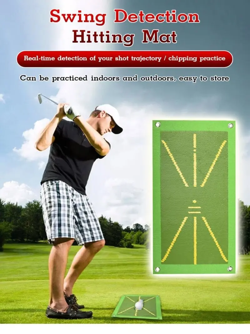 Golf Swing Strike Track Training Mat Golf Swing Path Practice Marking Pad Beginner Hitting Track Direction Detection Analysis Pa