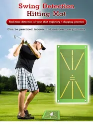 Golf Swing Strike Track Training Mat Golf Swing Path Practice Marking Pad Beginner Hitting Track Direction Detection Analysis Pa