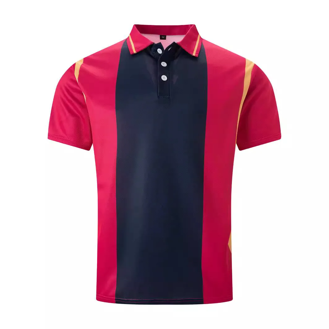 POLO informal para hombre, camiseta a juego de color sólido con botones de solapa estampados, novedad de 2024