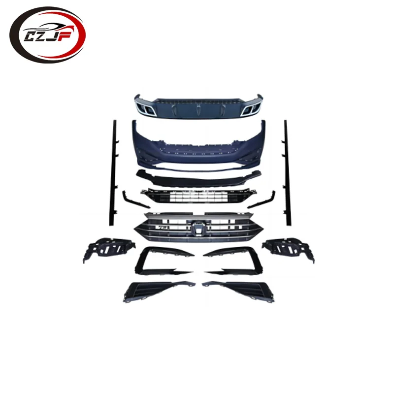 

CZJF Car Body Kits Rear Front Bumper Grille for VW Jetta 2019 2020 2021 2022 Upgrade to Jetta GLI R-line Fog Lamp Case