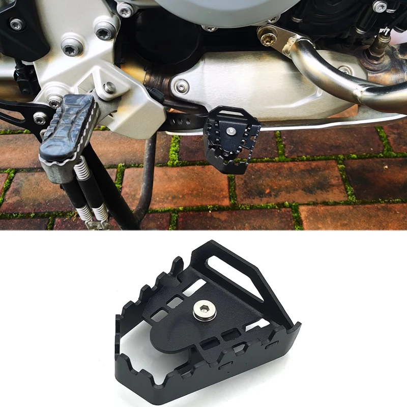 Estensione del pedale del freno posteriore del motociclo Piastra punta passo Ingrandisci Peg Pad Extender per -BMW F750GS F850GS 2019-2021