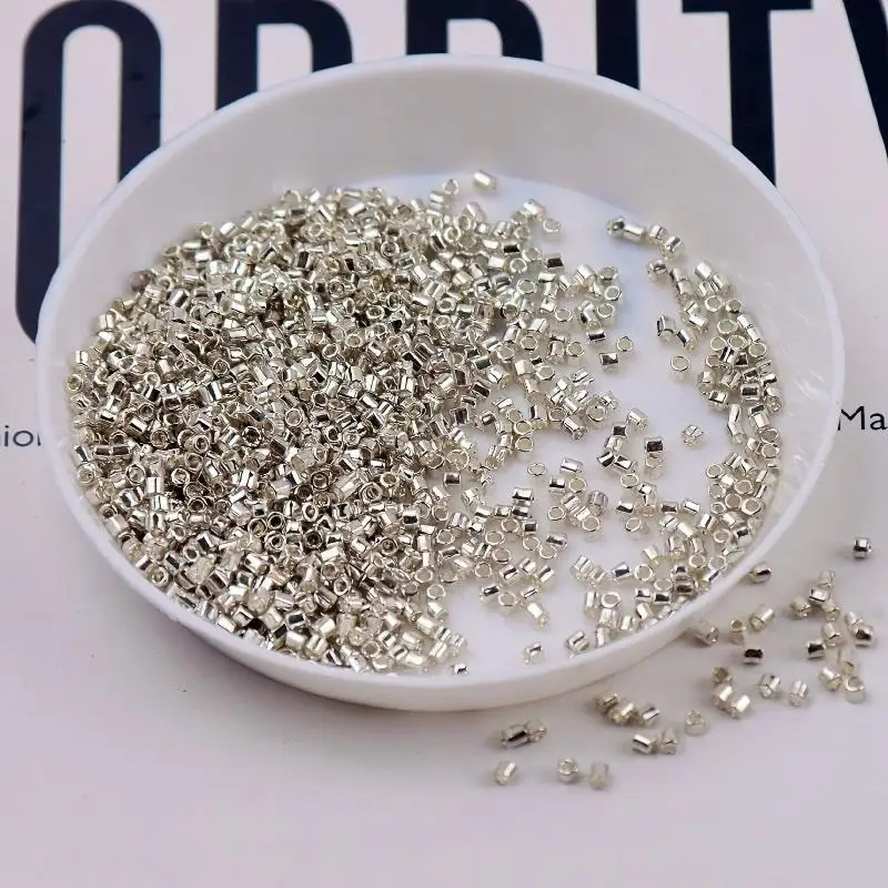 Gold and Silver Color 2x3mm 500pcs Crystal Glass Spacer beads,Czech Seed Beads For Jewelry Handmade DIY BLGZ0001X