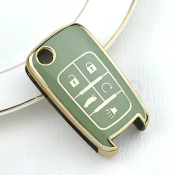 Pro klíčenku od auta Chevrolet Chevy Cruze Malibu Camaro Aveo Equinox Impala Sonic 2 3 4 5 tlačítek TPU pouzdro na chytrý klíč 10 nejlepší prodej Kryt klíče od Toyoty Camry - №8