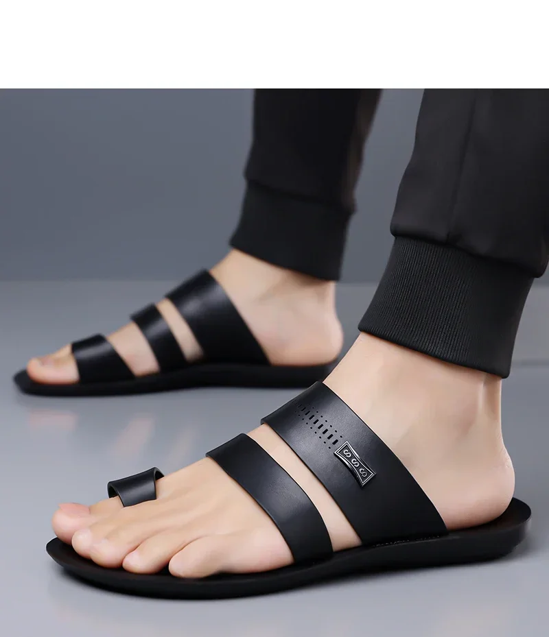 Herren-Sommer-Slides, bequeme, atmungsaktive, weiche Sohle, rutschfeste, verschleißfeste Sandalen für Outdoor, Autofahren und Strand-5123 – Detail 8