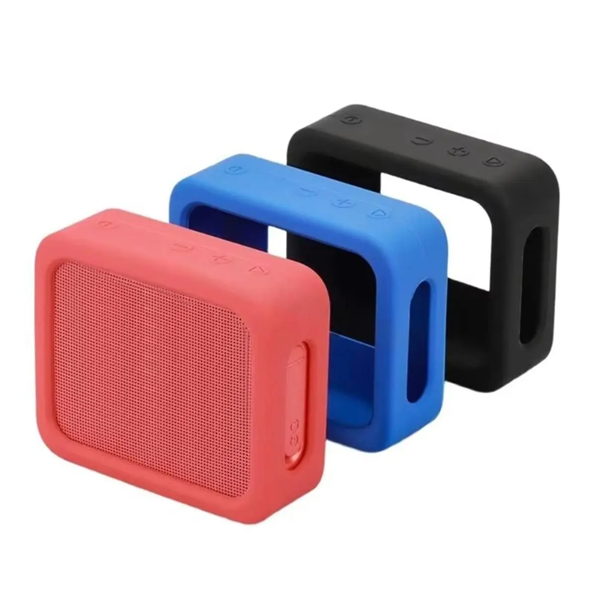 (A23G) Shock Absorbing Case for JBL GO ESSENTIAL 2 Speakers Smooth Soft Protective Cover Portable Anti‑Scratch Shell B