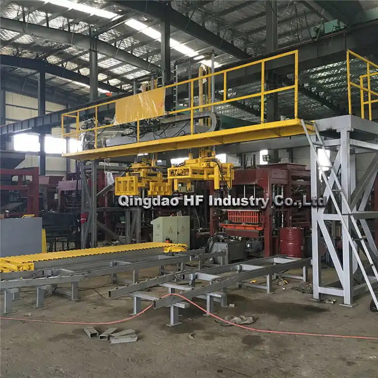 Automatic Concrete Block Brick Cube Machine Automatic Paleographer Gantry Stacking Brick Palletizer Engine 150 Cube 1300 m