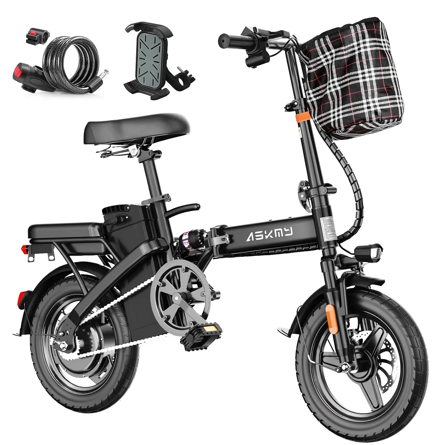 Foldable Electric Bike 14 Inch Commuting Ebike, Customized