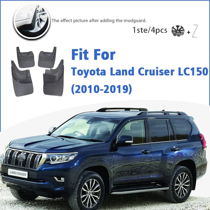 

For Toyota Land Cruiser Prado LC150 FJ150 150 2010-2019 Mud Flap Guards Splash Mudguard Fender Mudflaps Car Accessories 4pcs