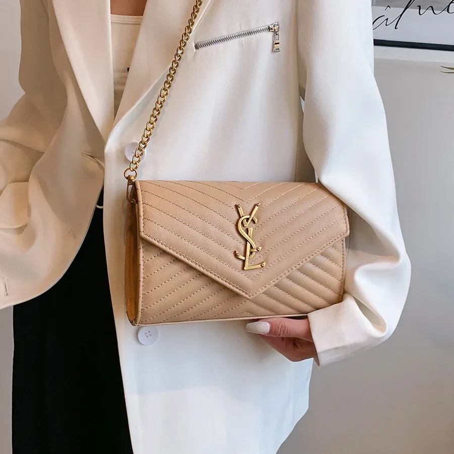 2024 new hot-selling small fragrance wind rhombic chain bag versatile shoulder crossbody small square bag