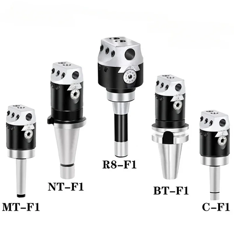 F1 Boring Head 50mm 75mm 100mm CNC Lathe Rough Boring Processing, Paired with BT30 BT40 NT30 NT40 C20 C25 R8 MT2 MT3 MT4