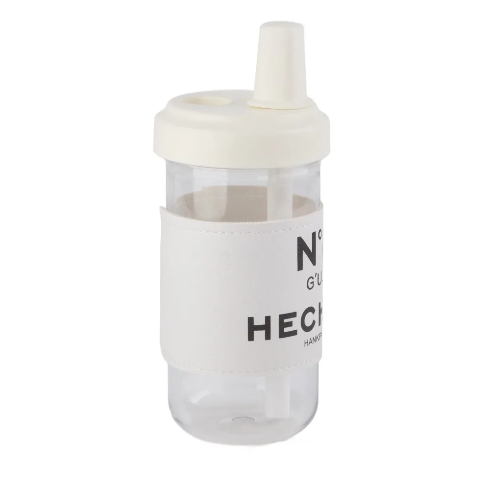 Cute Resin Water Bottle Leather Sleeve Portable Juice Bottle 500ml Anti Slip Cover Travel Mug Travel