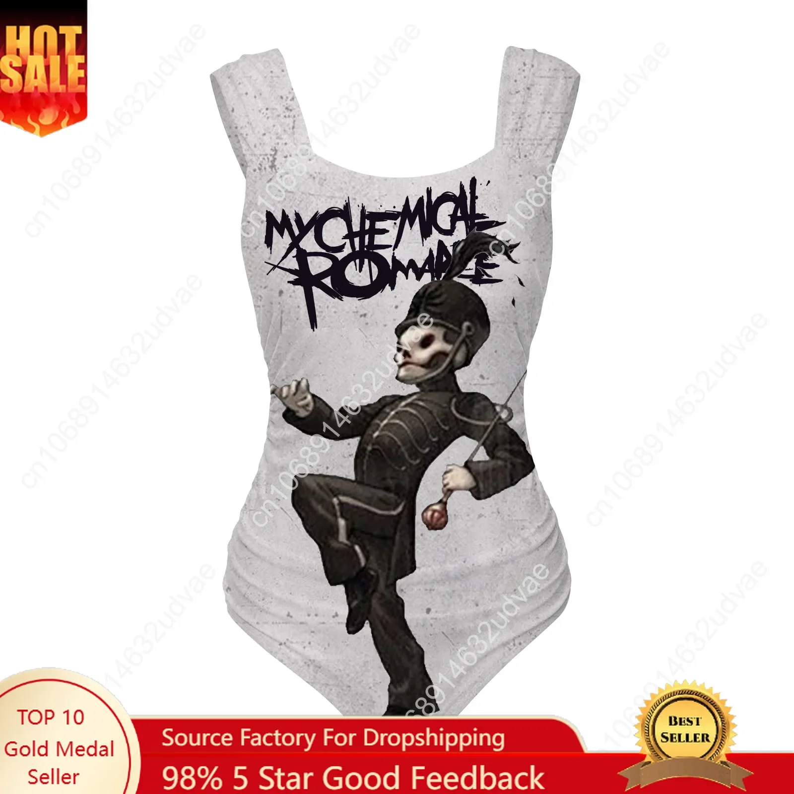 

Купальник My Romance Chemical с широкими бретелями, женский, персонализированный, сексуальное бикини, пляжная одежда на заказ