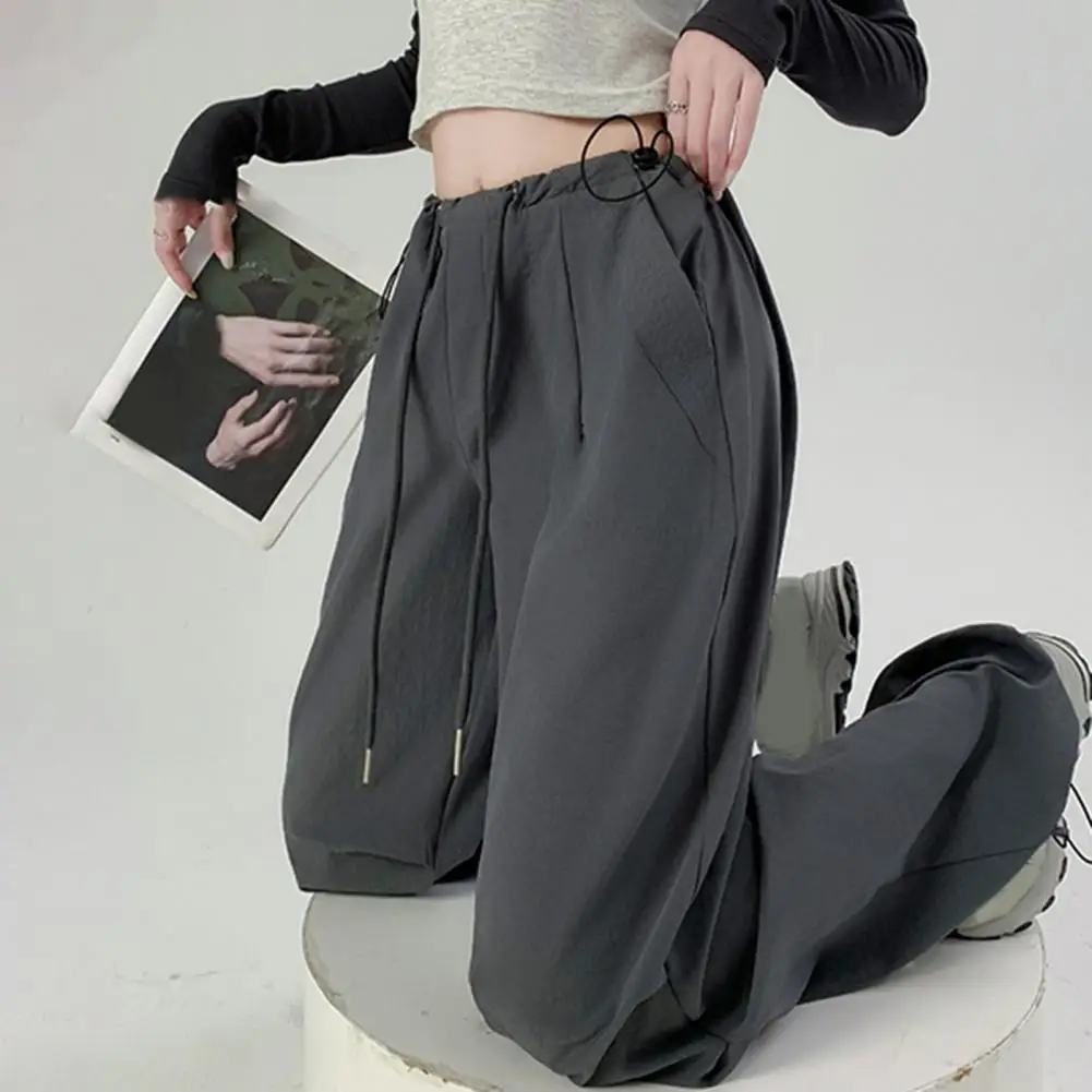 Losse streetwear casual cargobroek voor dames nieuwe bodems zomer dunne rechte broek mode zakken Koreaanse pantalon femme