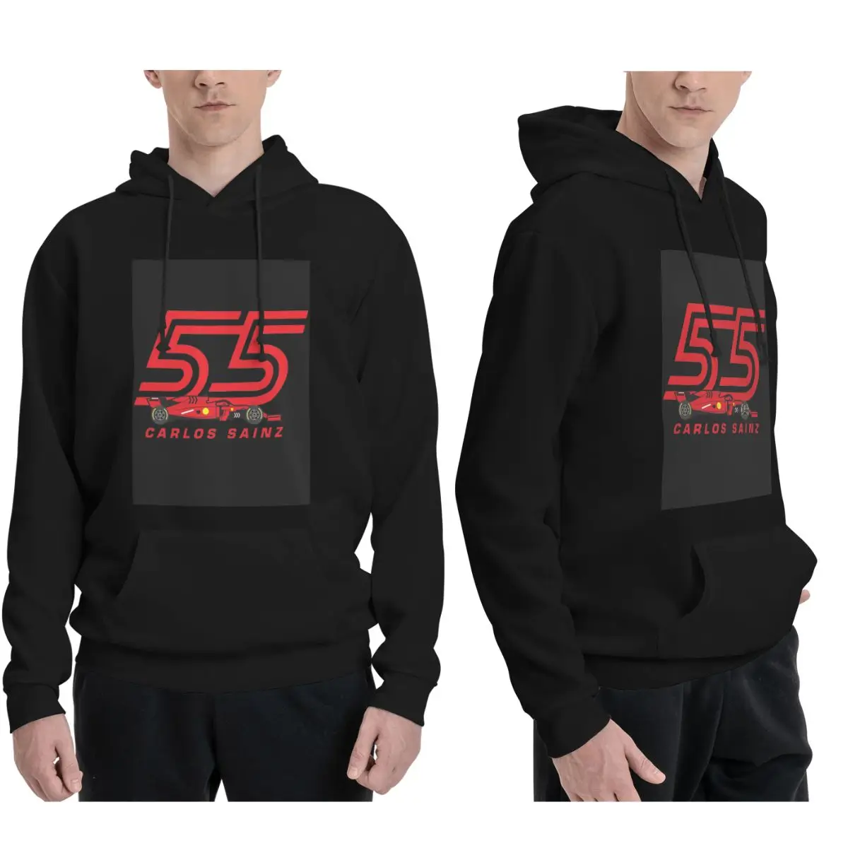 Carlos Sainz Jr F1 Signature Graphic Hoodies Men's Women Casual Pullover Sweatshirt Hip Hop Long Sleeve Streetwear Autumn Winter