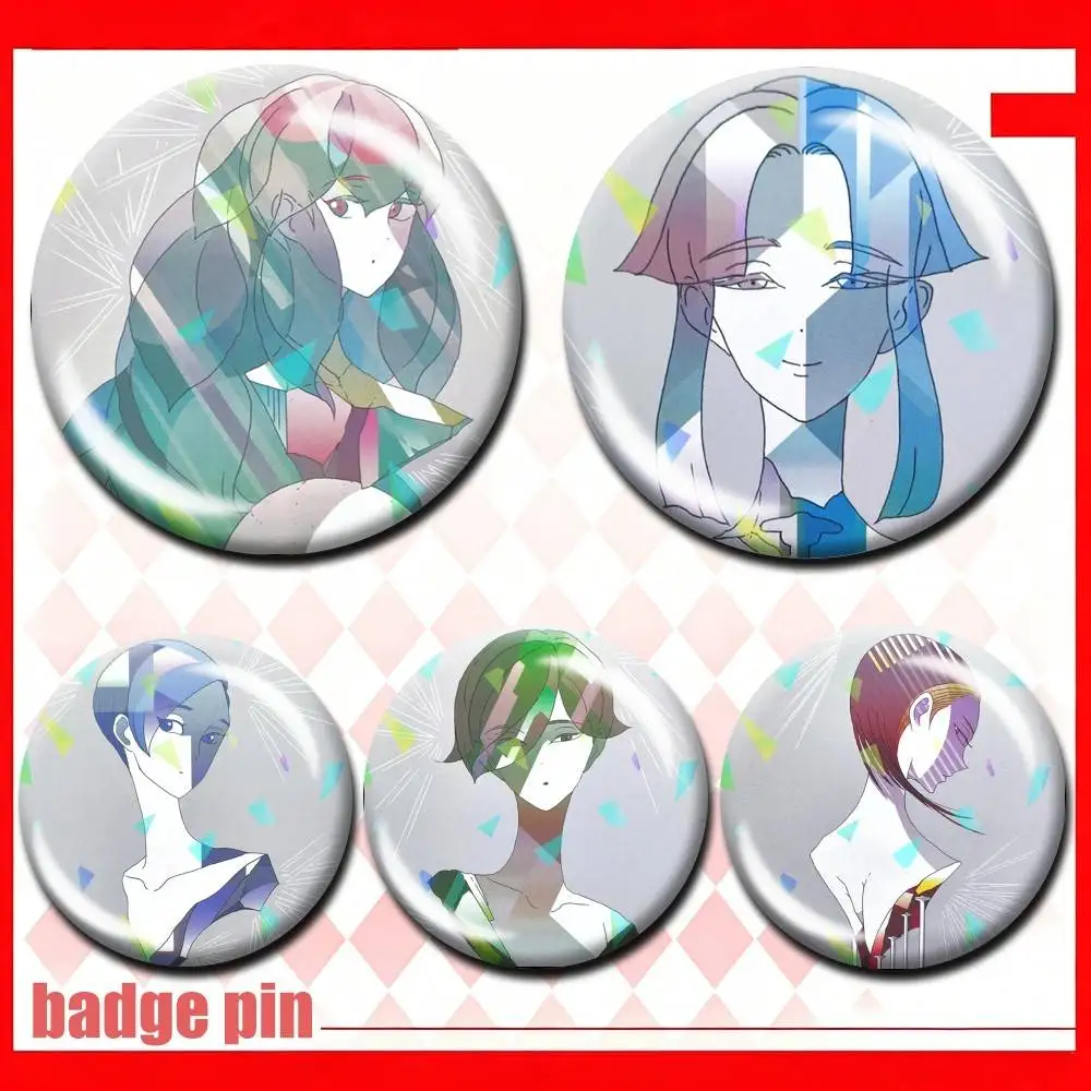 L-Land of-the L-Lustrous Merch 25 32 44 58 75mm Badges Personalized Round Brooches Pins Accessory Customizable