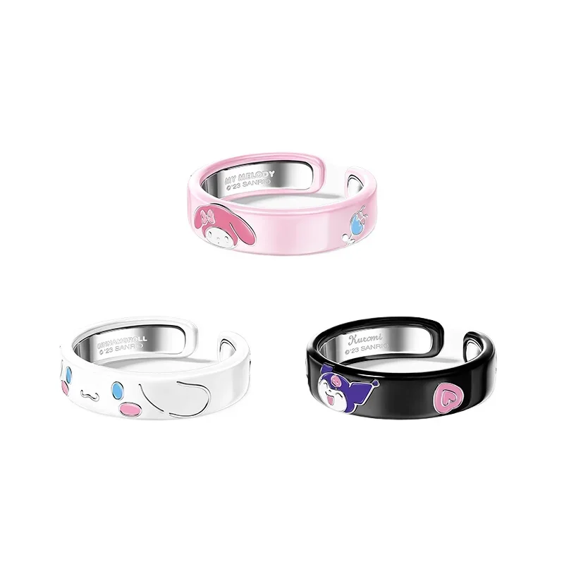 ZGO Sanrio Kuromi Dopamine Open Ring for Girls Accessories Ornaments