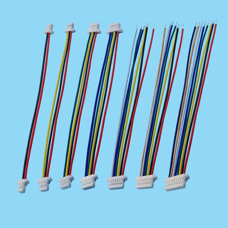 Mini JST SH 1.0mm Pitch Wire Connector SH 1mm Female Plug 2 3 4 5 6 7 8 Pins Electronic DIY Terminals Wires Cable 28AWG 10CM