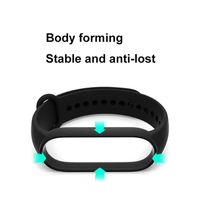 Pulseira para xiaomi band 7 tpu pulseira de pulso multicolorida para mi band 6 pulseira de silicone para xiaomi mi band 5/6/7 alças de substituição