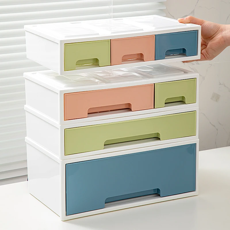 sundries storage drawer large capacity desktop storage container plastic desktop organizer