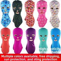 Universal Unisex Diving Swimming Cap Waterproof UV Protection Face Covering Female Facekini Design Protects against Sunscreen
