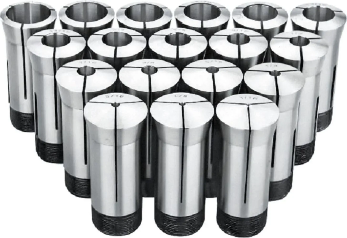 

17 Piece 5C Collet Set (1/16-1-1/16 Inch By 16THS) Hardening and Precision Grinding for Lathes