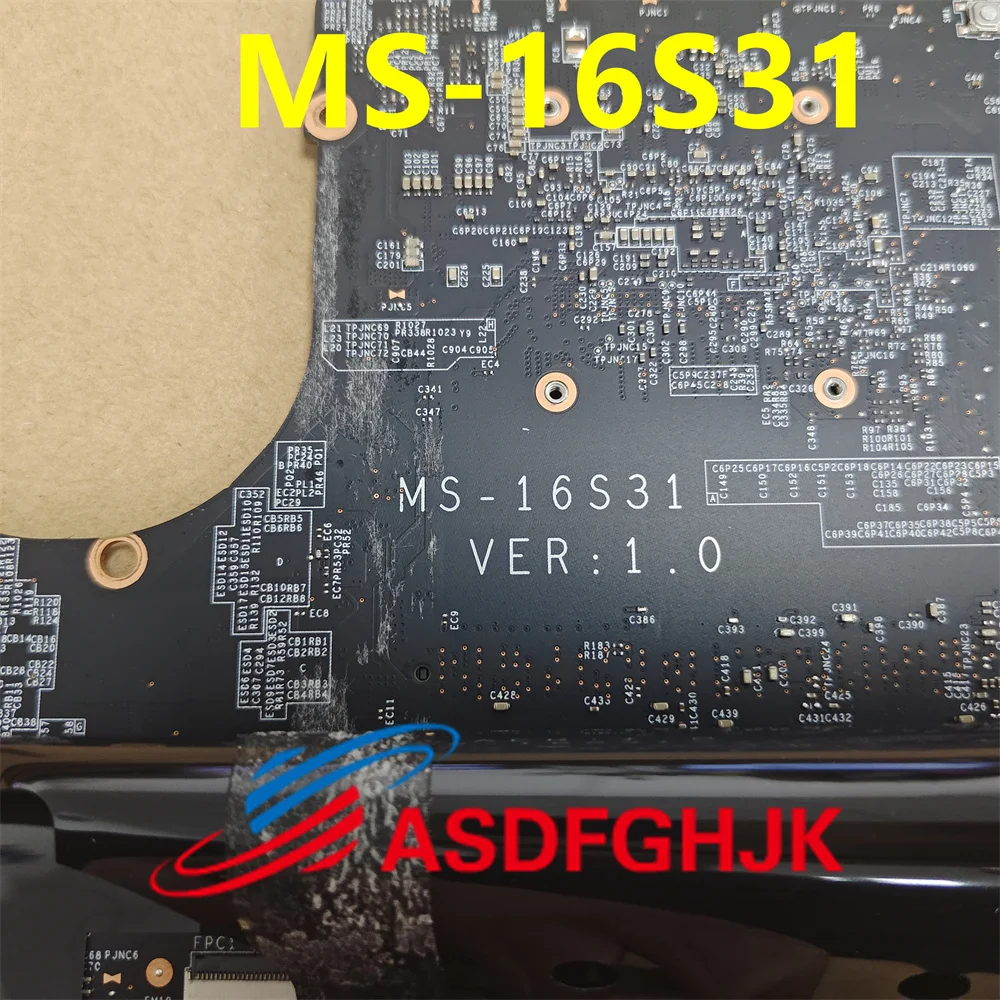 MS-16S31 เหมาะสําหรับ MSI Prestige 15 A10SC-219CN MS-16S3 แล็ปท็อป SRGP2 i7-10710U N18P-G0-MP-A1 100% ทํางานที่สมบูรณ์แบบ