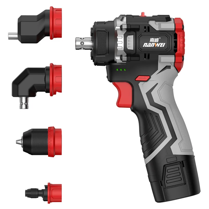 16.8V Multi-head Drill Lithium Battery Brushless Quick Change Clip Electric Screwdriver Multi-function Handheld Disassembly Tool