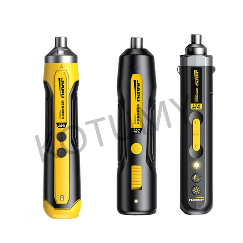 Electric Screwdriver Rechargeable Household Electric Batch Electric Drill Driver Mini Automatic Screwdriver Tool Sets with LED