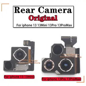 Bilashmart Rear Camera IPhone 14 15 Pro Max Flex Cable Camera Lens 15 Plus Rear Main Lens Back Camera 12 13 Mini Rear Photo Lens