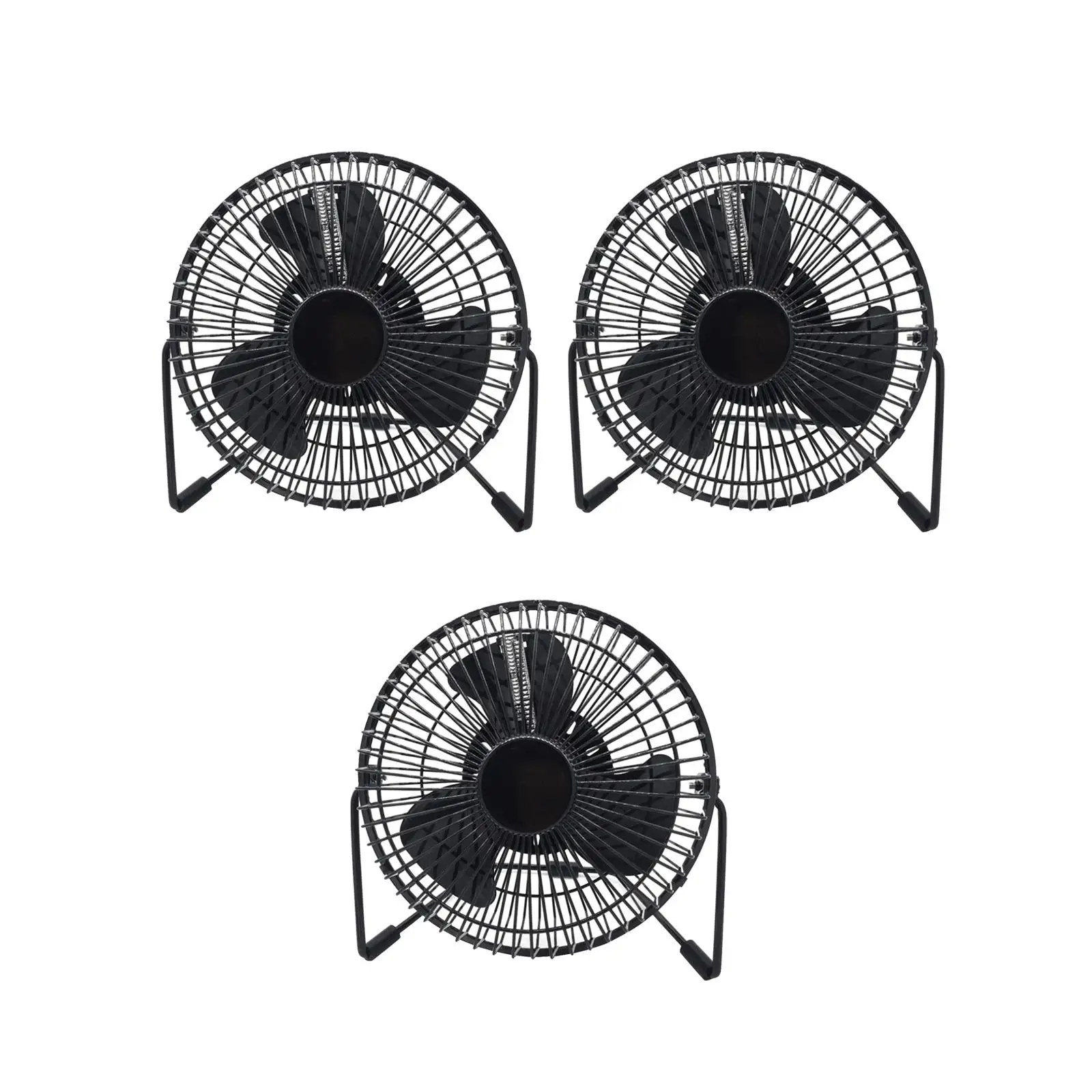 USB Clock Fan with LED Display, Portable Mini Fan for Table Use