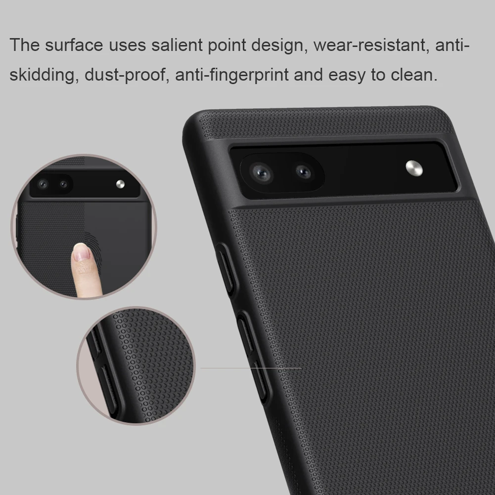 Nillkin for Google Pixel 6A Case Super Frosted Shield Ultra-Thin Hard Anti-Fingerprint Back Cover for Google Pixel 6A Matte Case