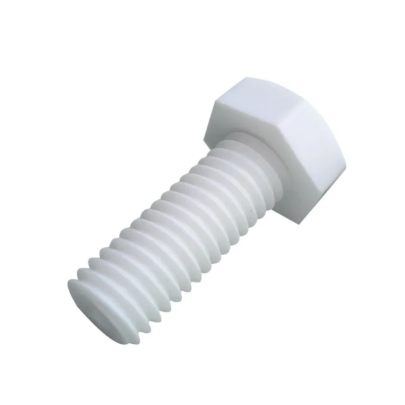 10PCS M12 M14 M16 PP Polypropylene Plastic Hexagon Screw Hex Head Hand Twist Bolts Acid Resistant Alkali Resistance Preservative