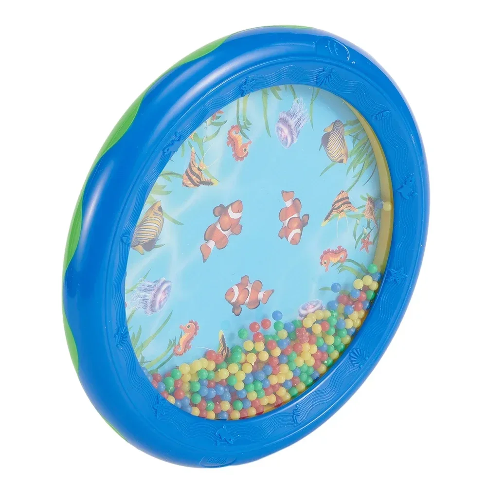 Kid Child Gentle Ocean Wave Sea Sound Bead Drum Percussion Musical Educational Instrument Toys For Baby Early Learning Gifts