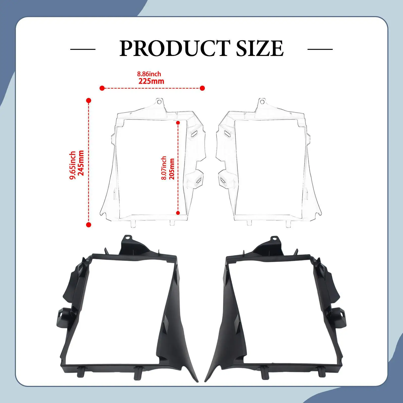 2 Pieces Motorcycle Radiator Grille Guard Grill Protector Easy to Use High Performance for R1200GS Adventure
