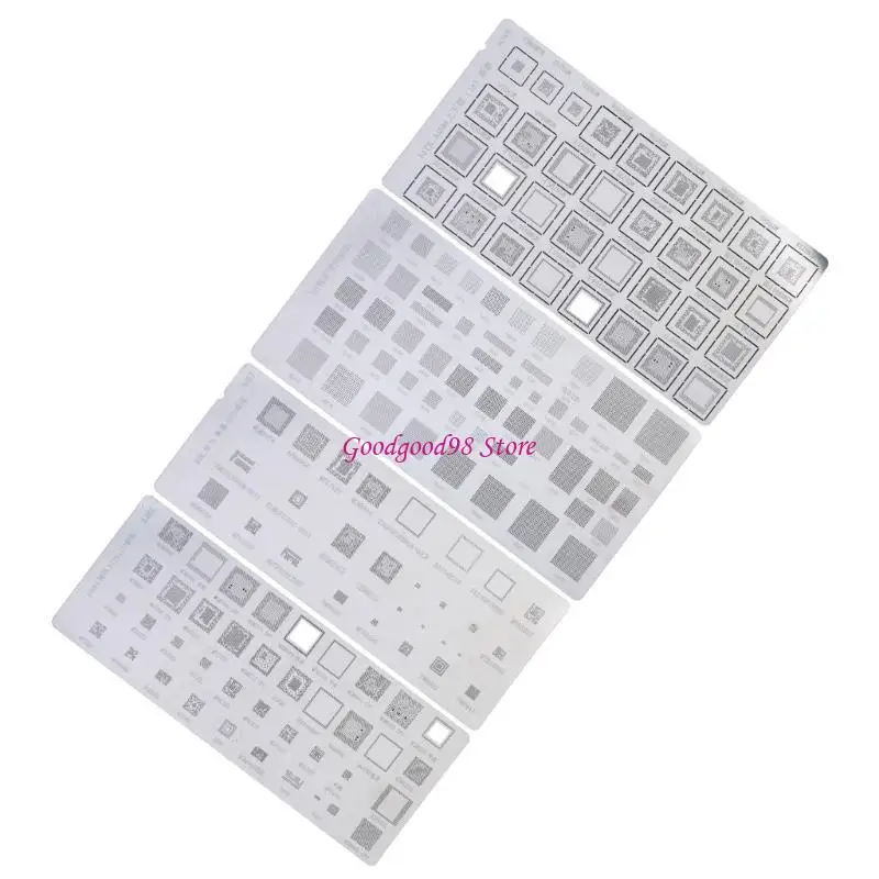 

4 Pcs IC Chip BGA Reballing Stencil for Computer Maintenance Universal