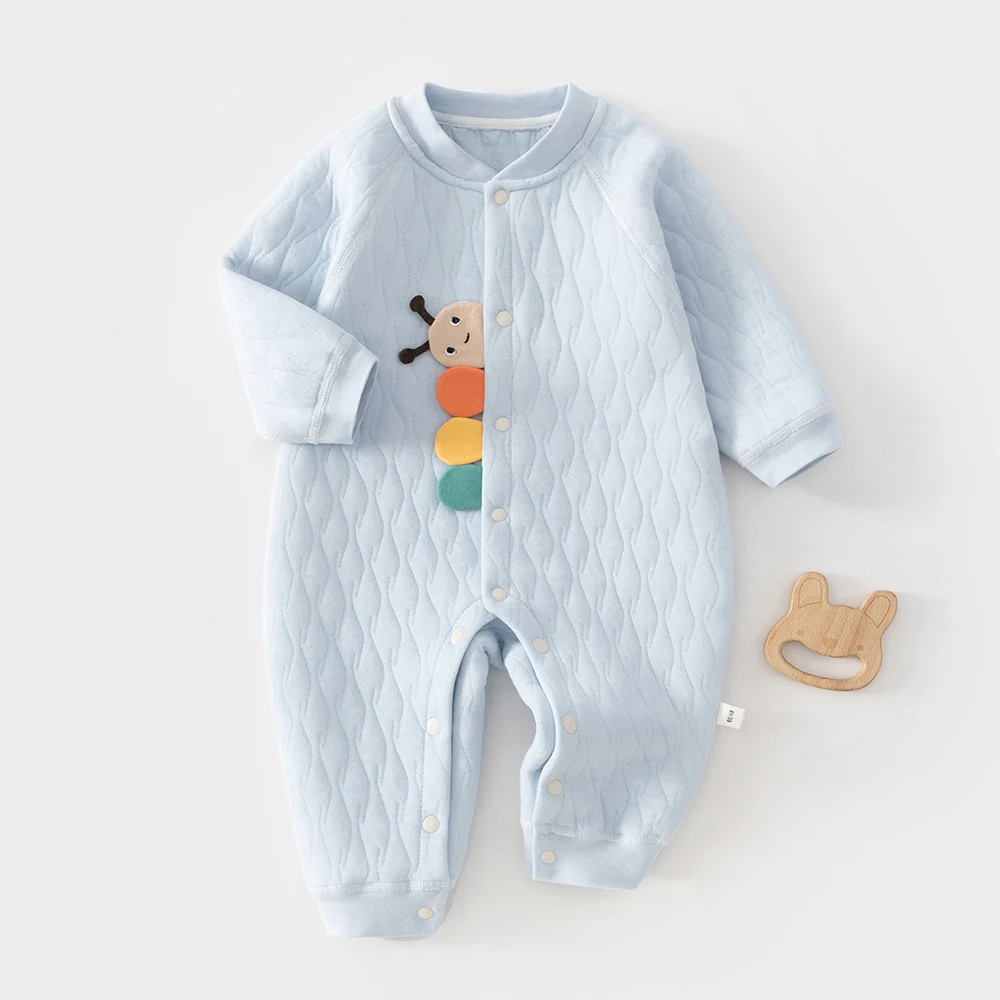 Winter Clothes For Baby Girl Quilted Warm Long Sleeve Baby Romper Spring Autumn Baby Boy Jumpsuit Unisex Newborn Onesies