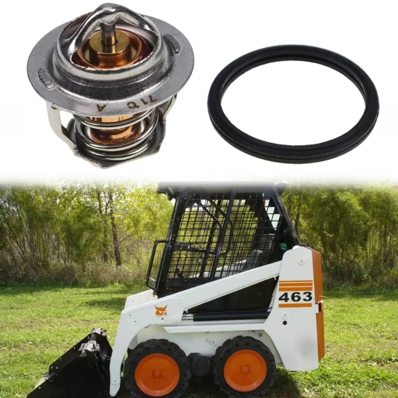 

Thermostat 6653948 Compatible with Kubota Bobcat Loaders Excavators 463 553 753 763 773 7753 S150 S160 S175 S185 T190