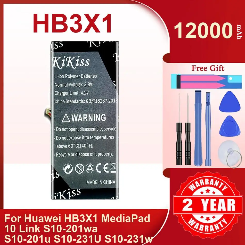 Powerful Tablet Battery For Huawei HB3X1 MediaPad 10 Link S10-201wa S10-201u S10-231U S10-231w,HB3X1,12000mAh